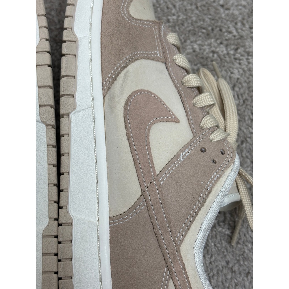 Nike Dunk Low Sanddrift Hemp Womens Sneakers FD0873-126 Tan Suede Low Top 9 - Picture 7 of 11